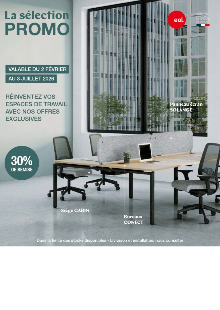 PROMOTION EOL valable du 02 février jusqu’au 03 juillet 2026 - MobilierDeBureauErgo.fr – Nicolas SIMON Alençon – Le Mans – Caen